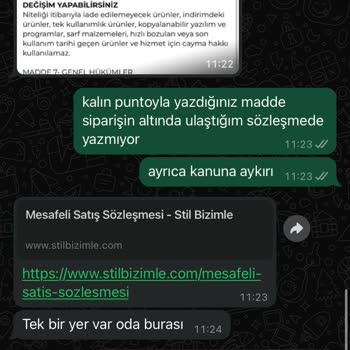 Stil Bizimle (Liyalvy) Liyalvy Stil Bizimle İade Yapmıyor