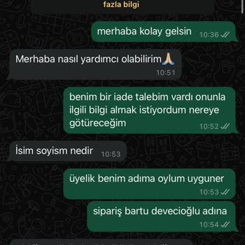 Stil Bizimle (Liyalvy) Liyalvy Stil Bizimle İade Yapmıyor