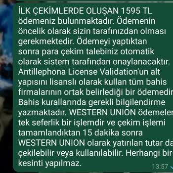 Casinowon Kazanan Kupon İçin Çekim İşlemi Sorunu