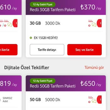 Vodafone'dan Şaka Gibi Tarife Değişikliği