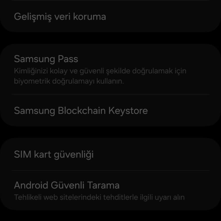 Samsung Güvenli Klasör Kullanamıyorum