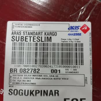 Aras Kargo Yamaçlı Şubesi 3desilik Ürüne 5desi Yazıp Fahiş Fiyat Aldı?
