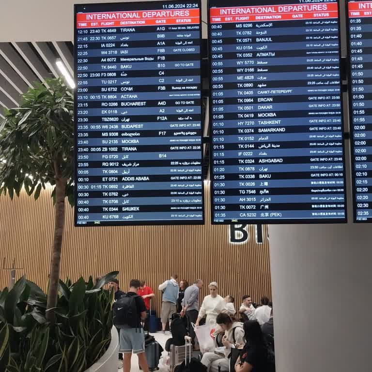 Retraso de 12 horas y falta de información en vuelo THY Ankara-Estambul-Tirana