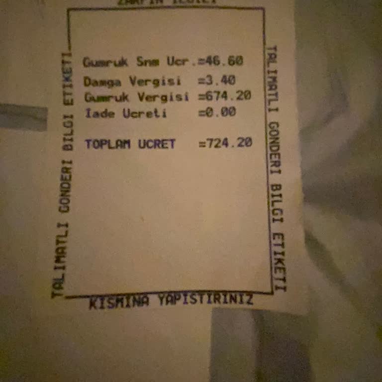 Amazon Stanley Termos Gümrük Vergisi Para İadesi