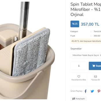 Spin Mop Aldığım Temizlik Setinden Memnun Kalmadım