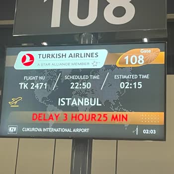 Retraso de 3 Horas y 35 Minutos en Vuelo de Turkish Airlines