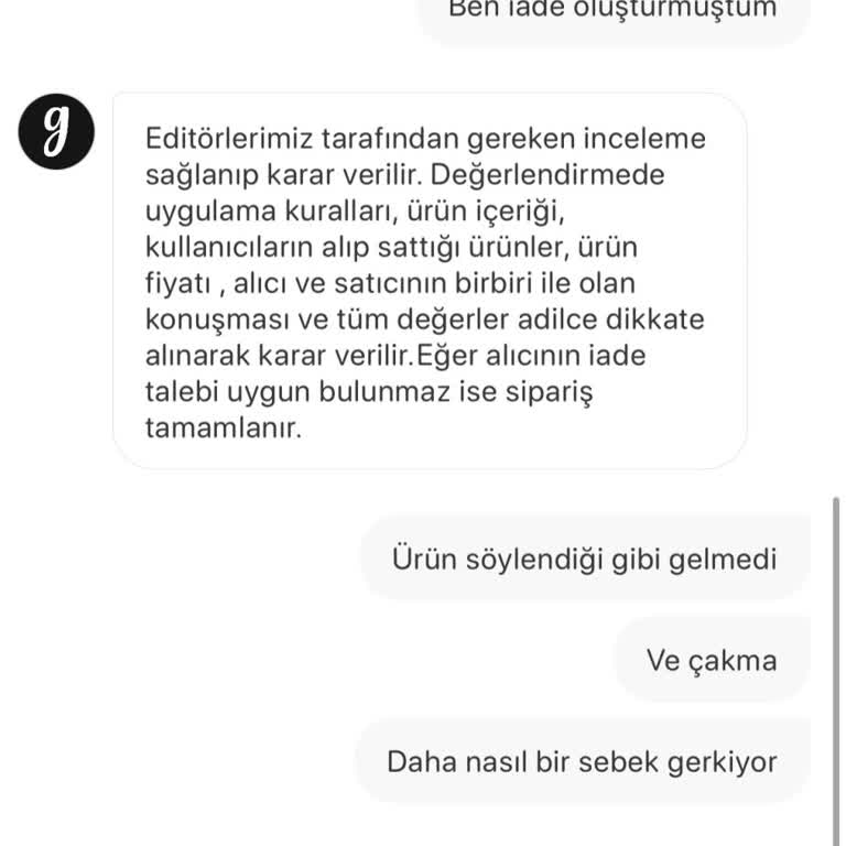 Gardrops Müşteri Memnuniyetsizliği :(