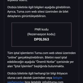 Turna.com Yanlış Ve Eksik Bilgi