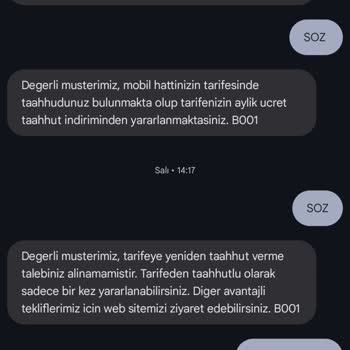 Türk Telekom Müşteri Memnuniyetsizliği Taahhüt Yenilenememesi