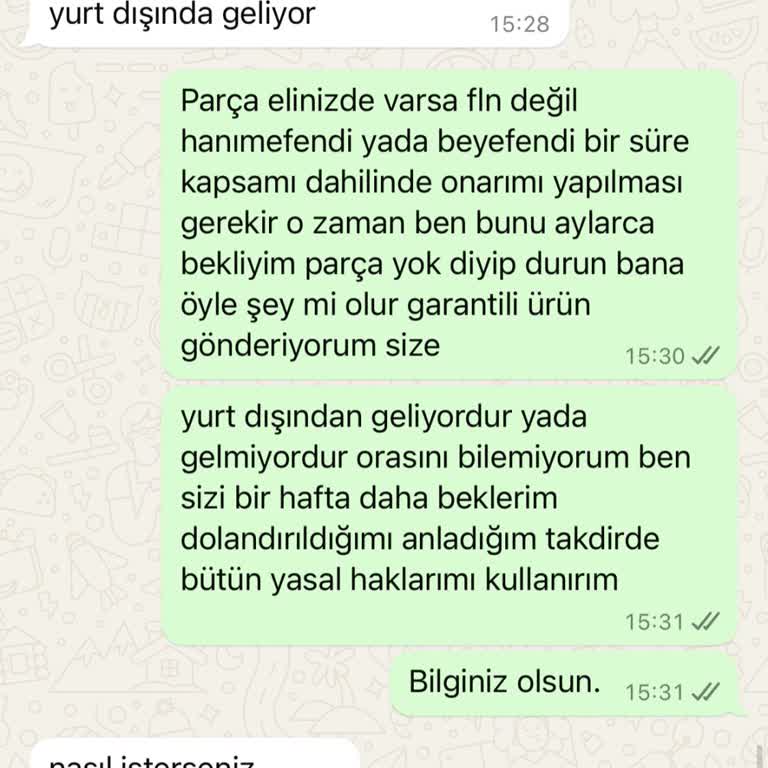 Ateş Ticaret Garanti Sürecinde Yaşanan Taş Motor Sorunları
