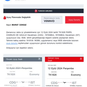 3 Er Saatlik Rötarlar THY