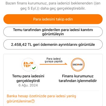 Ziraat Bankası Alışveriş Para İadesi Sorunu Temu