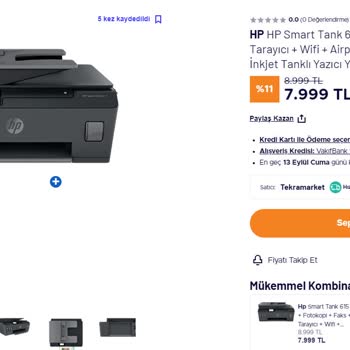 HP Smart Tank 615 BDH Skandalı