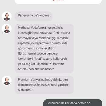 Vodafone Yanımda Uygulamasında Müşteri Hizmetleri Sorunu