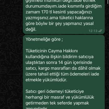 Laminta Shoes 170 TL İade Kargo Bedeli Kesiyor