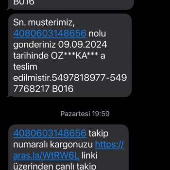 Aras Kargo Teslimat Eksiği Hakkında Şikayet