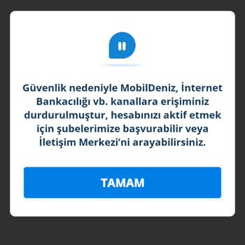 Denizbank Hesabıma Erişemiyorum Bir Haftadır Açılmıyor