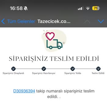 Taze Çiçek (tazecicek.com) Yanlış Çiçek Gönderimi Ve Müşteri Memnuniyetsizliği