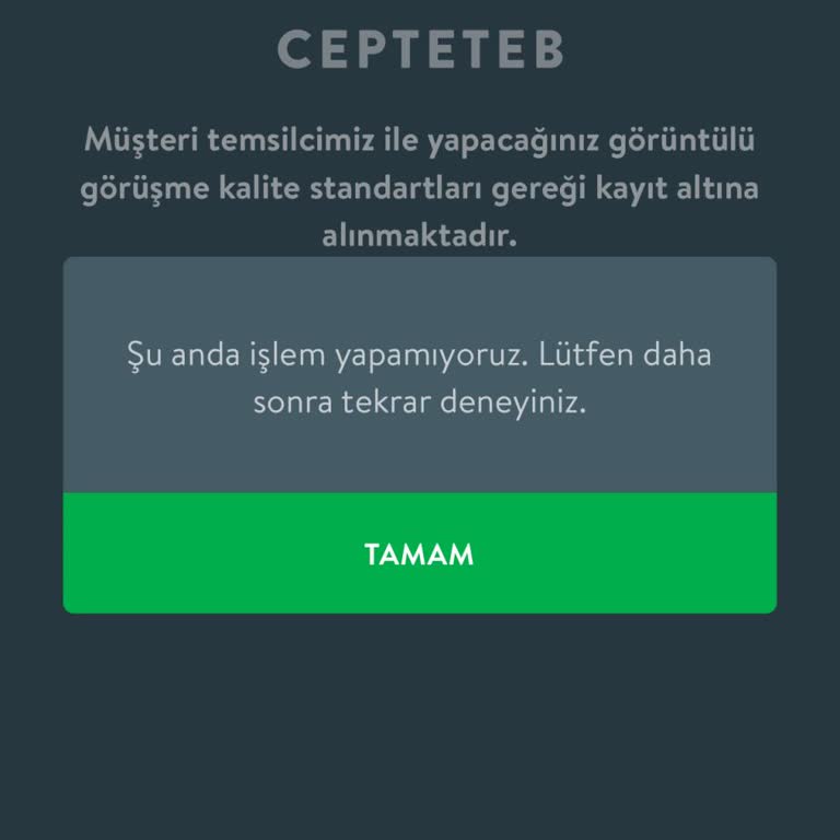 TEB Bankası Sistem Hatası