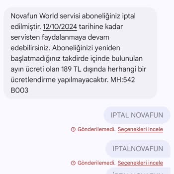Vodafone Novafun World Aboneliği İptal Sorunu Ve Haksız Ücretlendirme!