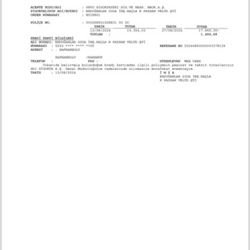 HDI Sigorta Sigorta Yeri Para İademi Yapmıyor