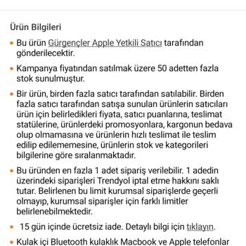 Gürgençler Apple Ürün Satışı Esnasında Yanlış Bilgi Vermesi