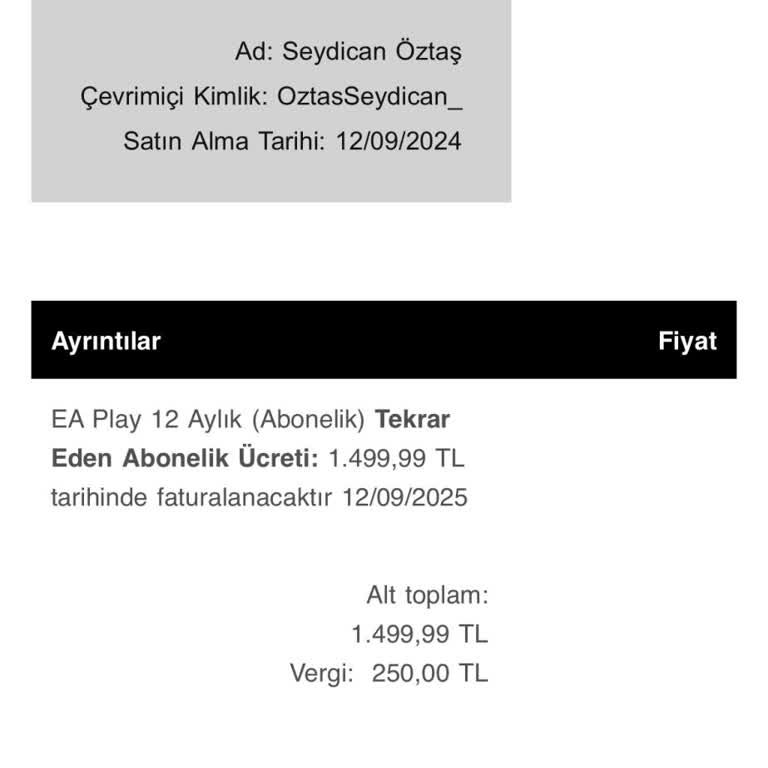 PlayStation Türkiye Ps Hesabı Karttan İzinsiz Para Çekilmesi