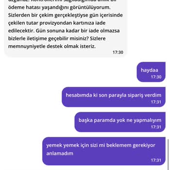 Getir Onaylanmamış Sepet İçin Hesabımdan Para Çekildi