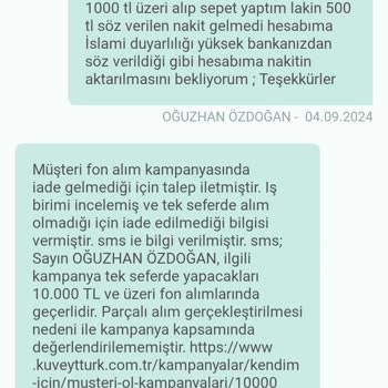 Kuveyt Türk İade Edilmeyen Kampanya