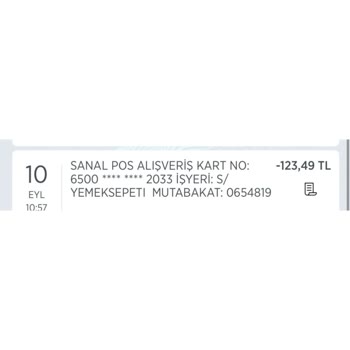Yemek Sepeti Benden Habersiz Kartımdan Para Çekti