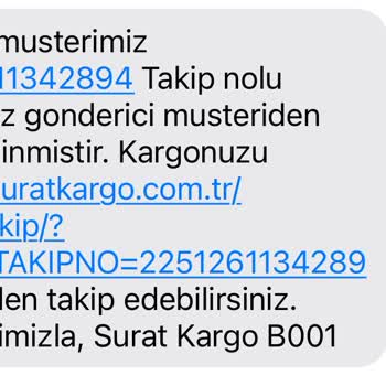 Sürat Kargo Bursa Kültür Şubesi Kargoları Getirmiyor