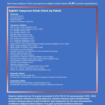 Liv Hospital Çankaya Hastanesi Check Up Randevusu Alamama