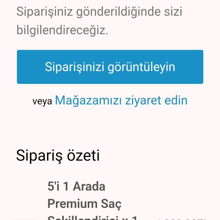 Blessin Ürün Sipariş Sorunu