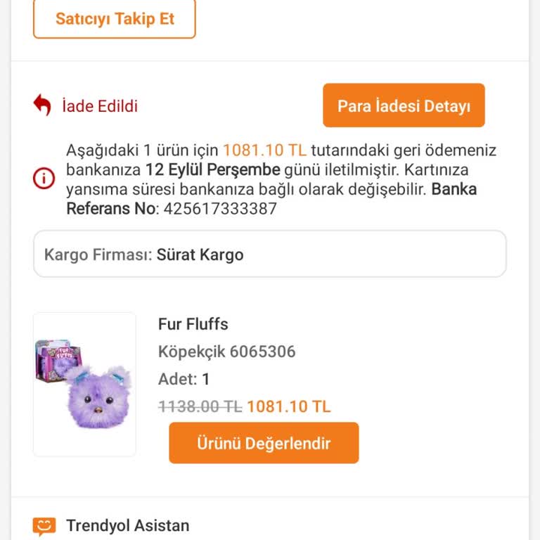 Babygoo Trendyol Babygoo İsimli Satıcının Yapmış Olduğu Usulsüz İptal İşlemi