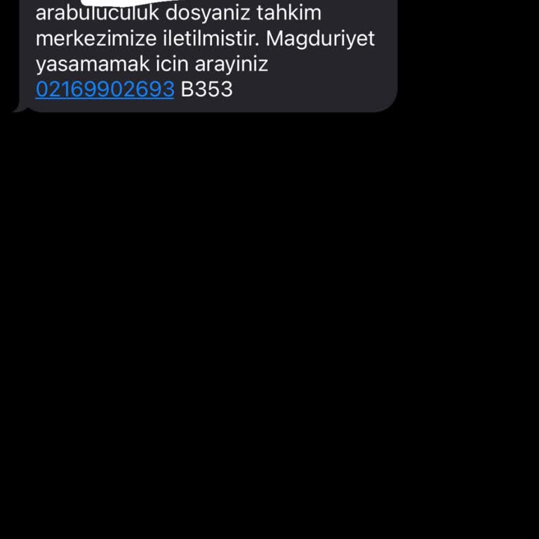 E. Uzlaşma (SMS) Şüpheli Mesaj