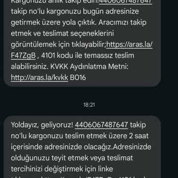 Aras Kargo Kırıkkale Yine Adres Yanlış Diye Teslimat Yapmadı