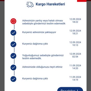 Aras Kargo Kırıkkale Yine Adres Yanlış Diye Teslimat Yapmadı