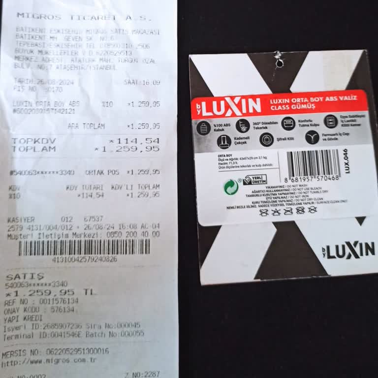 Migros'tan Alınan Bavulun Fermuarları Patladı