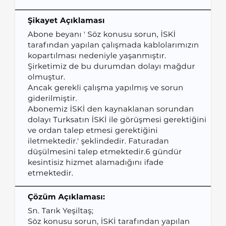Kablo Net İnternet Fatura İnternet Sorunu