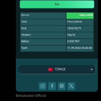 Betsalvador Çekim Kazanç Bonusu Alamadım