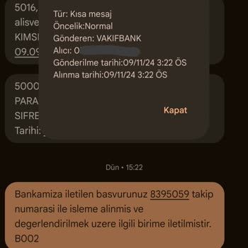 VakıfBank Chargeback Talebini İncelemeden 24 Saat İçinde Red Veriyor.