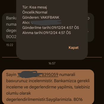 VakıfBank Chargeback Talebini İncelemeden 24 Saat İçinde Red Veriyor.