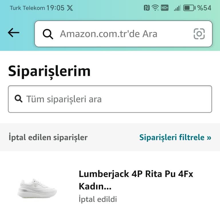 Amazon Siparişimi İptal Etti