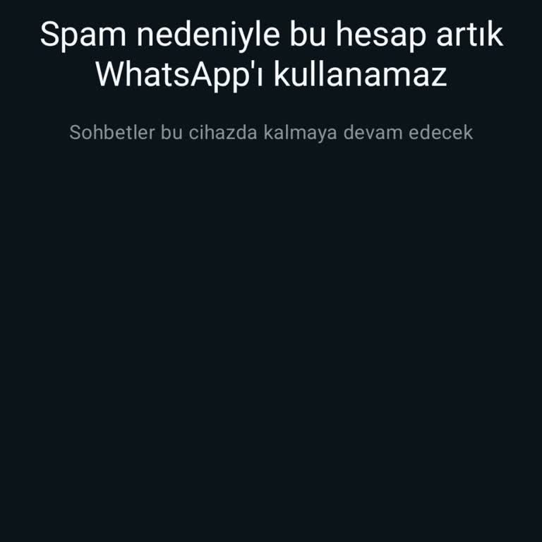 WhatsApp Hesabım Askıya Alındı