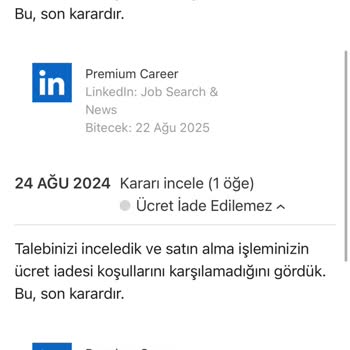 Apple Tarafından Linkedin Üyeliğimde Mağdur Oldum