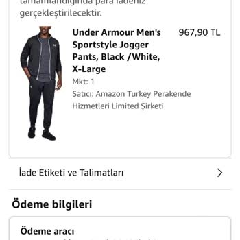 Amazon.com Turquía envió el artículo en el color y tamaño incorrectos