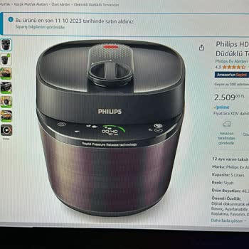 Amazon Prime: Cambios de Precio y Garantías Exageradas en Olla a Presión Philips