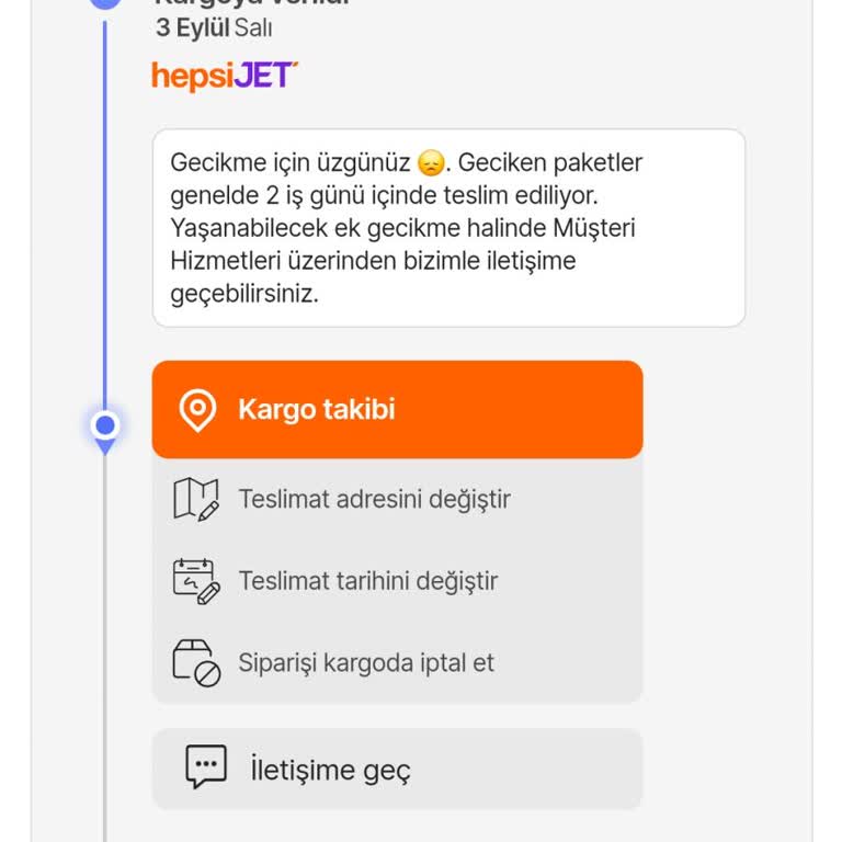 Hepsiburada Sipariş Kargo Problemi