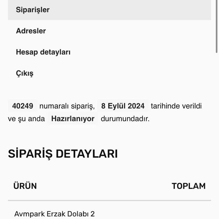 Dekor Vitrin Erzak Dolabı Siparişimde Yaşadığım Sorunlar