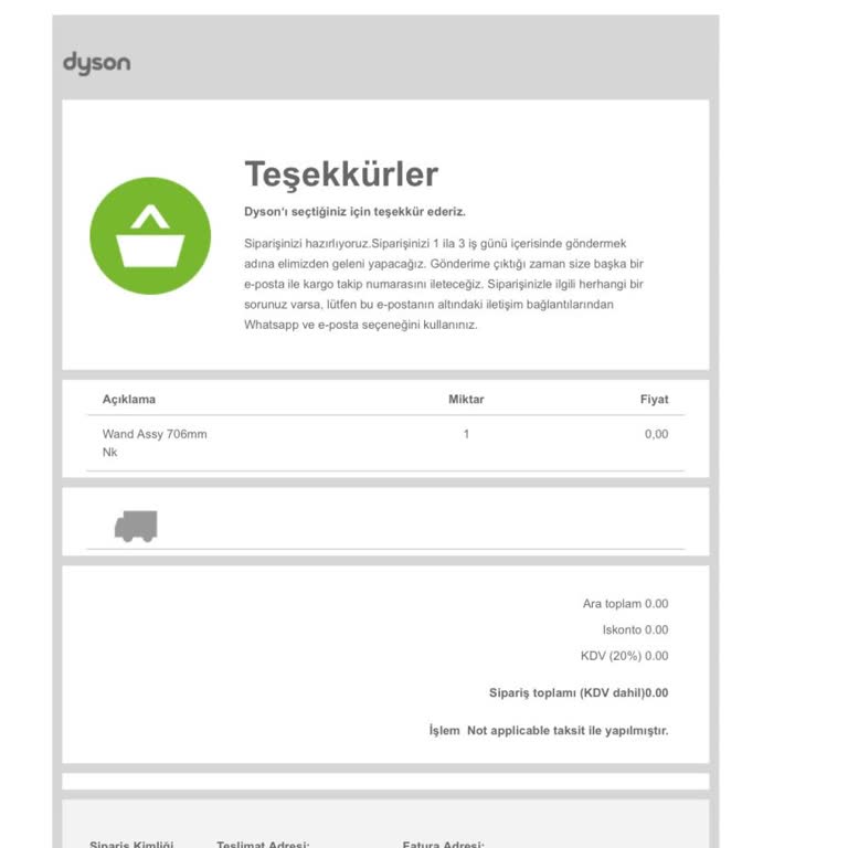 Dyson V12 Tubo de Repuesto Retrasado